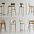 Wooden Bar Stools With Modern Design And Various Styles For Home And Office Spaces