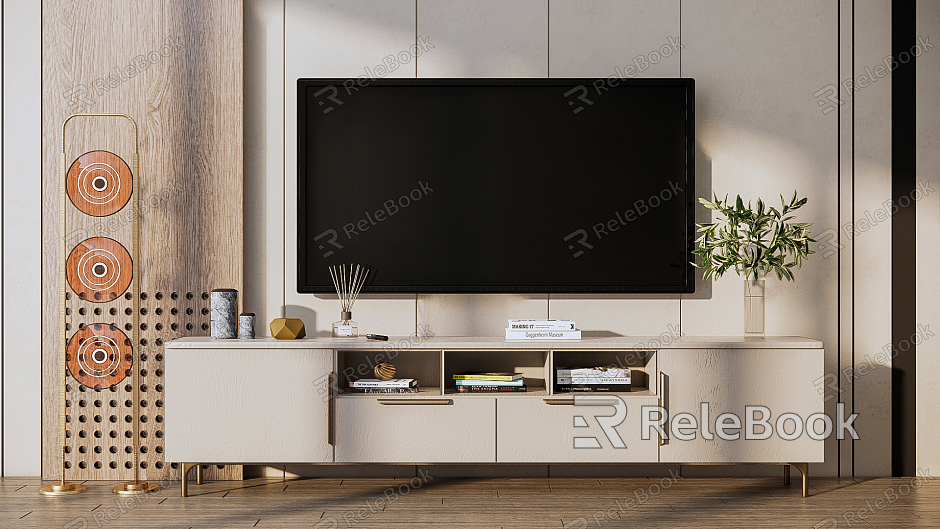 Light Luxury TV Cabinet model