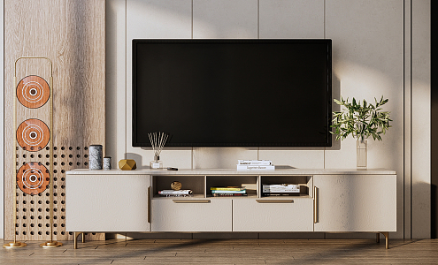 Light Luxury TV Cabinet 3d model