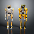 Robot Assistant Small Robot Butler Robot Butler Figure Game Figure 3d model