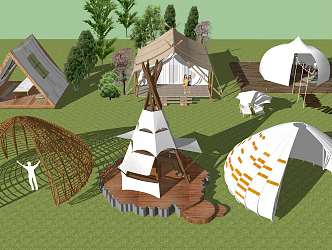 Modern Tent 3d model