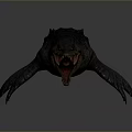 Detailed Aquatic Animal 3D Model Featuring Sharp Teeth Open Mouth And Scaly Skin