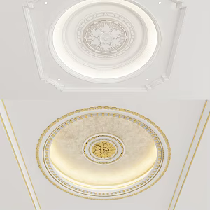 European-style ceiling 3d model