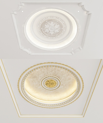 European-style ceiling 3d model