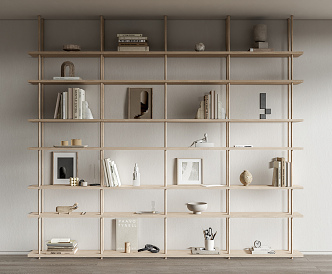 Modern Bookshelf 3d model