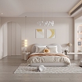 Silent Children's Room Cream Bedroom 3d model