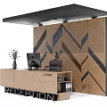 Reception Desk Front Desk Information Desk 3d model