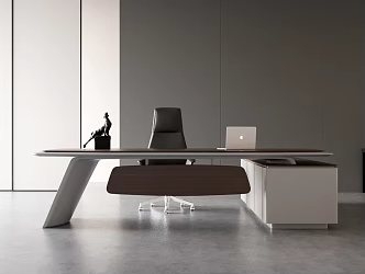 Office Desk and Chair Combination Manager Office Desk and Chair 3d model