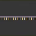 Intel DX Processor Chip With Purple Casing And Gold Pins Design Details