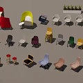 Colorful Modern Leisure Chairs With Various Styles And Multiple Colors For Living Room