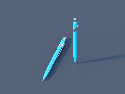 Ballpoint Pen 3D Model 3d model