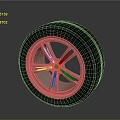 High Quality Car Parts Alloy Wheel Rim And Rubber Tire With Tread Pattern