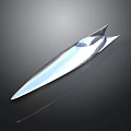 Futuristic Silver Streamlined Concept Vehicle Design With Shiny Aerodynamic Cockpit Structure