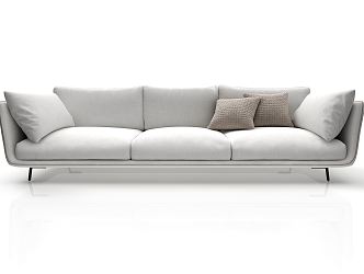 Modern Three-Seat Sofa 3d model