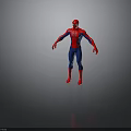Spider Man 3D Model With Red And Blue Costume In Standing Pose