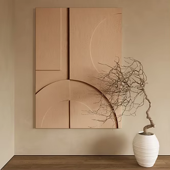 modern decorative painting 3d model