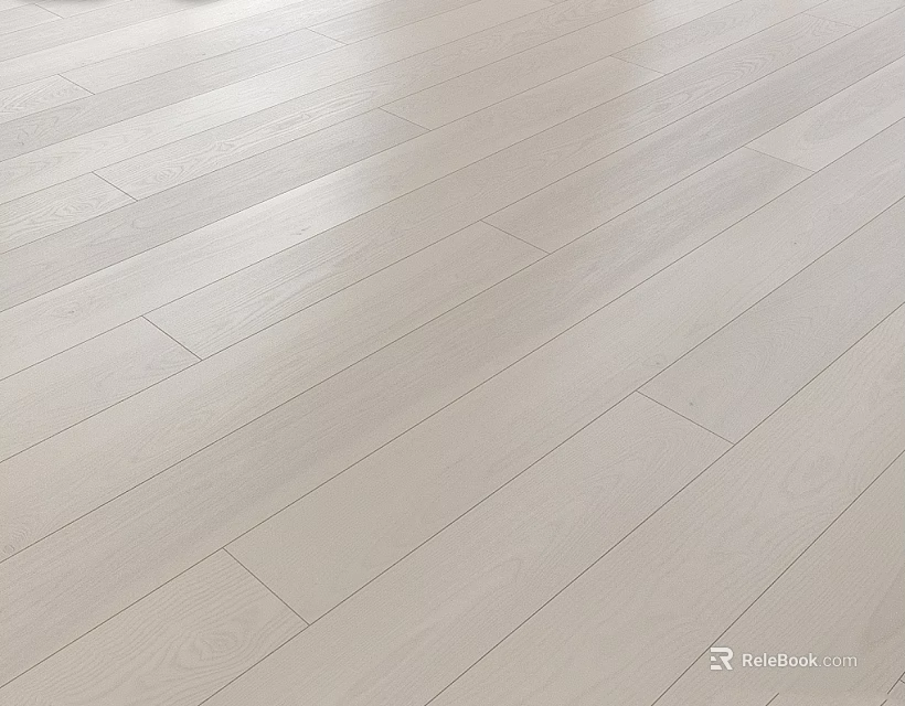 Light Colored Natural Wooden Floor With Smooth Surface And Visible Wood Grain 3d model 