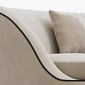 modern double sofa fabric double sofa 3d model