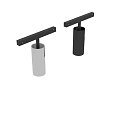 Modern Black Metal Spotlight Track Mounted Sleek Design Adjustable Head For Home Lighting