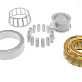 Industrial Equipment Bearings With Metal Rings Cylindrical Rollers And Components