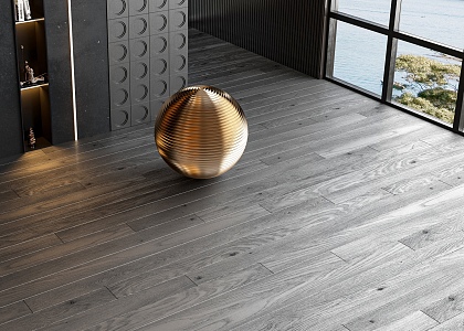 Modern venetian blinds for wooden floor 3d model