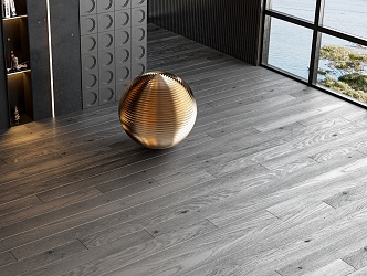 Modern venetian blinds for wooden floor 3d model