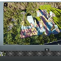 Scenic Park Landscape With Green Lawn Trees Walkways And Seating Areas