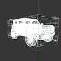 Yellow Vintage Off Road Vehicle With Large Tires And Front Grille Design
