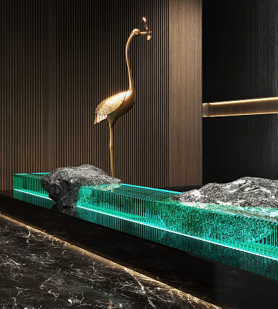 Modern Art Device Glass Device Stone Device 3d model