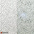 Modern Bathtub Design With Square Tile Wall In Contemporary Bathroom Interior