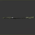 Detailed Natural Terrain Model With River Rocks And Lush Green Vegetation