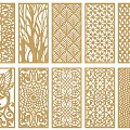Decorative Room Dividers with Various Intricate Cutout Patterns for Home Interior