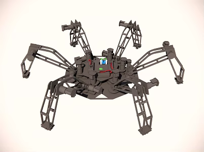 The six-legged robot uses an ig32 DC motor with a built-in encoder 3d model