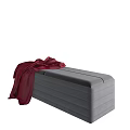 Gray Sofa Bench With Red And Gray Blankets Different Styles In Living Room