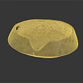 Ancient Ceramic Vessel With Textured Surface And Cracked Bowl Design Isolated On Dark Background