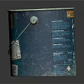 Blue Labeled Drum With Green Substance Inside And Printed Instructions On Surface