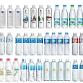 Assorted Bottled Water Drinks With Multiple Brand Designs And Packaging Styles