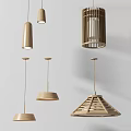 Modern Wooden Hanging Pendant Lamps with Different Design Styles for Interior