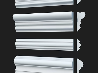 Elegant Decorative Architectural Components With Various Designs For Interior Decoration 3d model