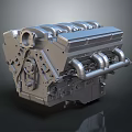Modern Engine Racing Engine Racing Engine Car Engine 3d model