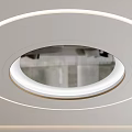 Modern Circular Ceiling Design With Recessed LED Lights And Clean Lines