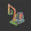 Excavator Large Excavator Mining Excavator Mining Machine Digger 3d model