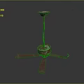 Reddish Brown Computer Cooling Fan With Efficient Blades And Stable Base Design
