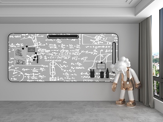 Modern writing board 3d model