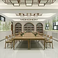 Modern Classroom Flower-arranging Classroom 3d model