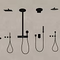 Shower combination shower faucet shower switch 3d model