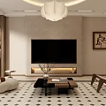 Cozy Warm Modern Living Room Interior Design With Soft Sofas And Wooden Decor Elements