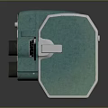 Classic Vintage Digital Camera In Teal Color Featuring Metal Components And Retro Design