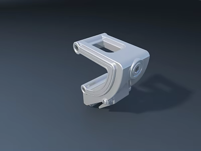 3D Rendered Metal Mechanical Part With Precision Design And Durable Structure 3d model