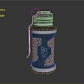Metal Hand Grenade Weapon With Safety Pin And Textured Metal Casing